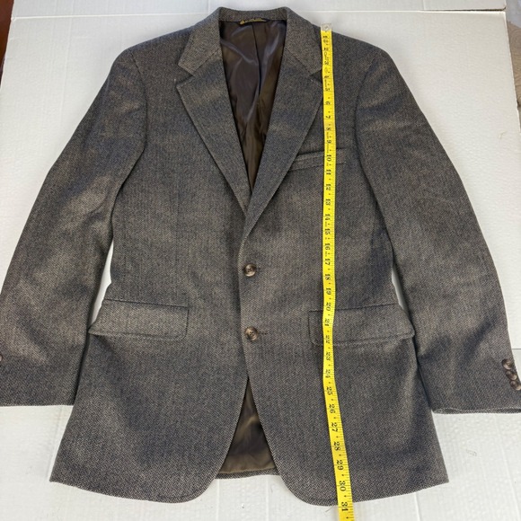 Lords of London for Patrick James Men's Wool Blazer Herringbone Jacket Size 38R - Picture 7 of 11